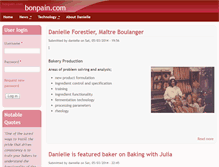 Tablet Screenshot of bonpain.com